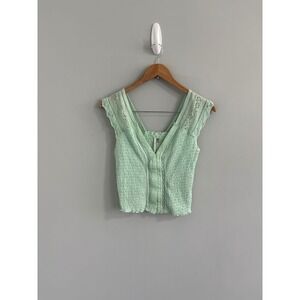 Free People On My Mind Lace Trimmed Cami Size XS